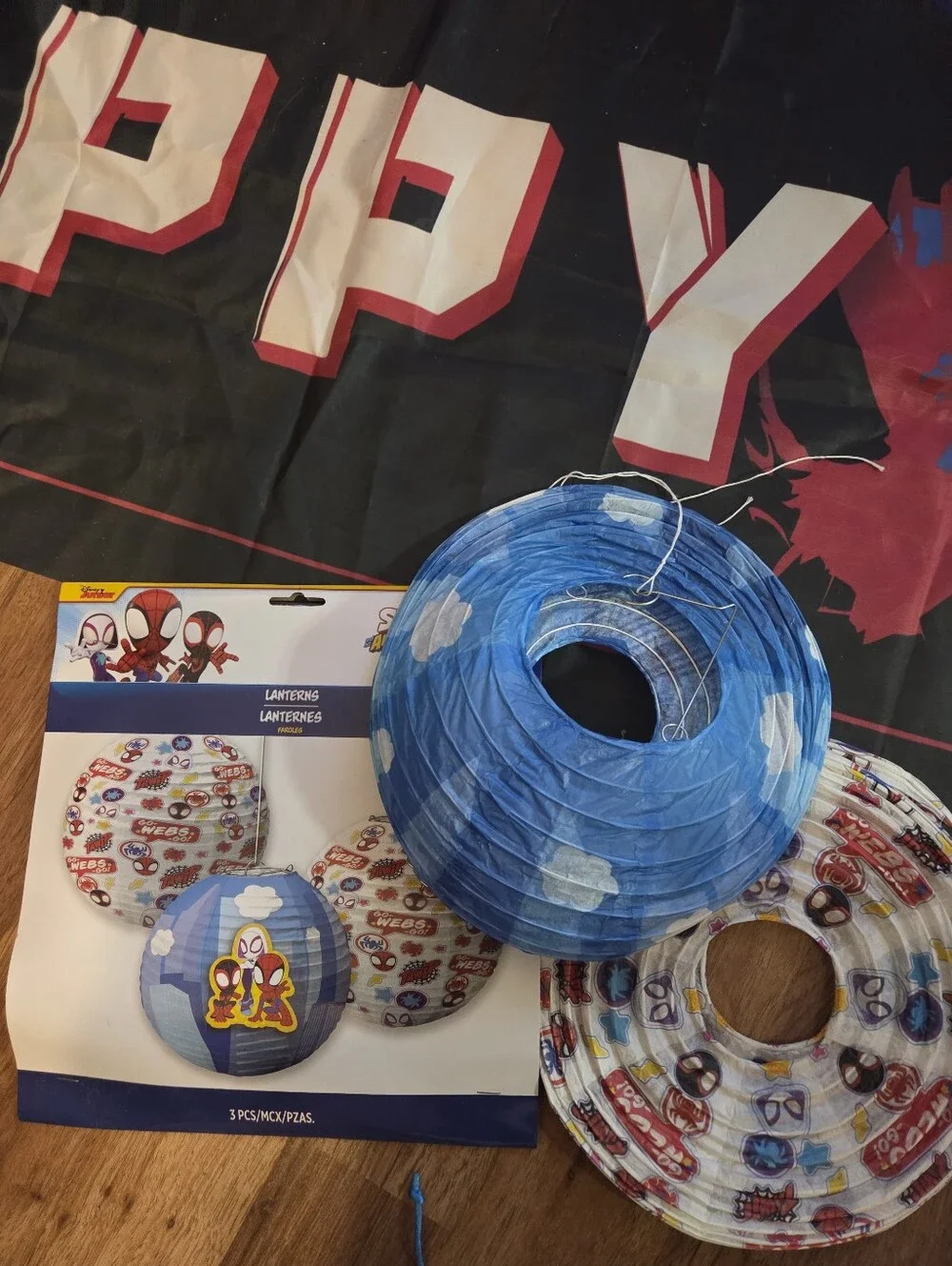 Spidey And Friends/Spiderman Birthday Party Decor. Gently Used. Banners